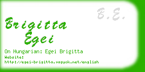 brigitta egei business card